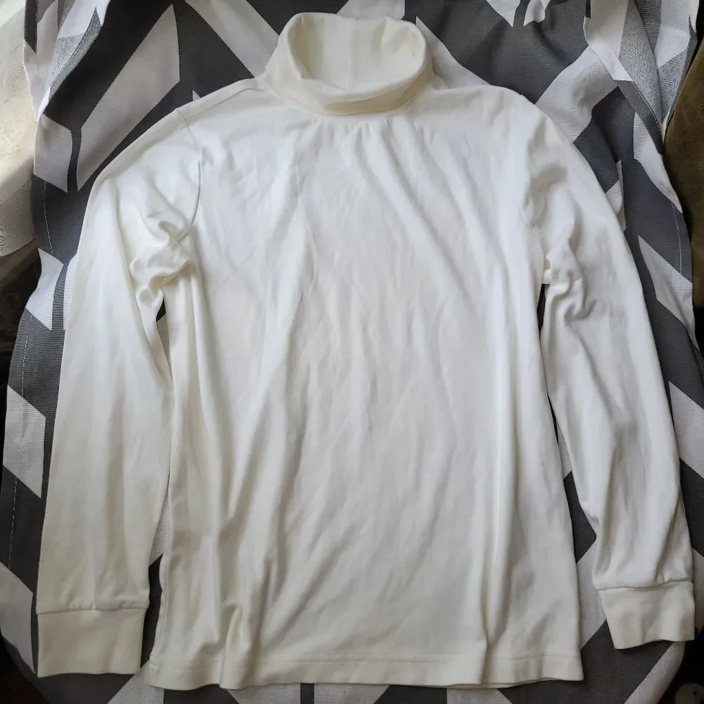 Lands end kids large 14-16 white long sleeve turtle neck